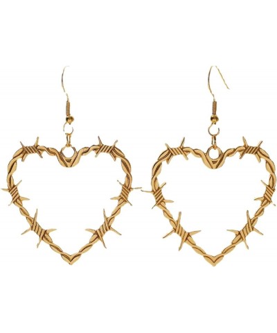 Barbed Wire Earrings Heart Earrings for Women Thorn Heart Ear Ring Ear Studs for Girls Ear Jewelry Summer Gift G-447 $7.53 Ea...