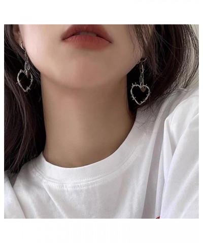 Barbed Wire Earrings Heart Earrings for Women Thorn Heart Ear Ring Ear Studs for Girls Ear Jewelry Summer Gift G-447 $7.53 Ea...