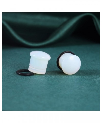 6Pairs 4g-11/16” Multiple Stone Single Flared Ear Plugs with Silicone O-Ring Expander Gauges Gauge-7/16"(11mm) $17.33 Body Je...