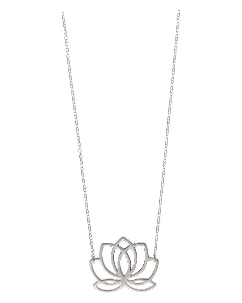 Jewelry Sterling Silver Lotus Blossom Flower Necklace, 16 inches $21.60 Necklaces