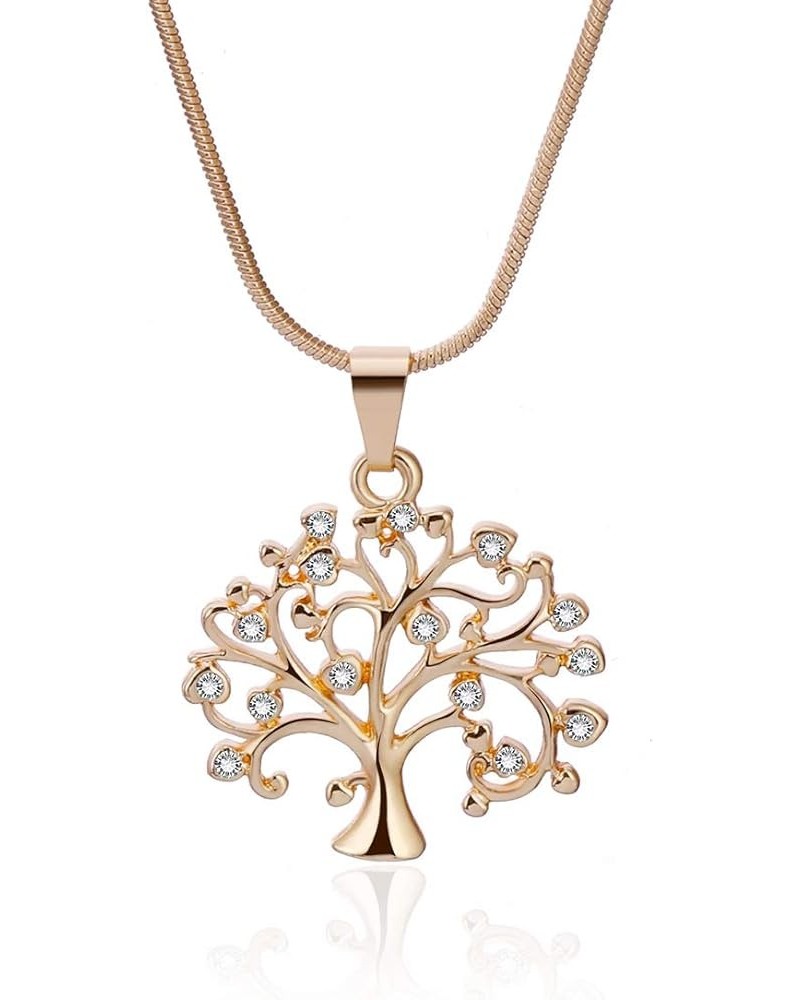 Tree of Life Necklace for Women, Gold or Silver Chain Pendant Necklace Girls Gift Necklace with CZ Crystal Gold Plated $6.98 ...