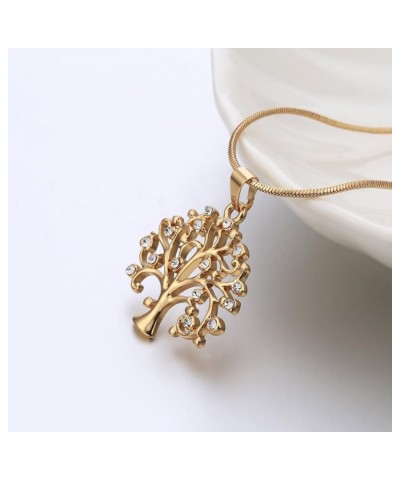 Tree of Life Necklace for Women, Gold or Silver Chain Pendant Necklace Girls Gift Necklace with CZ Crystal Gold Plated $6.98 ...