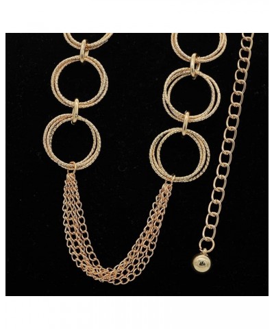 O-Ring Chain Belts for Women Waist Band Belt for Dress Link Chain Gift Chain Gold Large(135cm/53.1in) $9.50 Body Jewelry