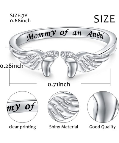 Miscarriage Gifts for Mothers 925 Sterling Silver Miscarriage Ring/Miscarriage Necklace Loss Mommy of an Angel Memorial Jewel...