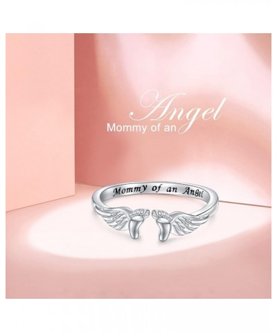 Miscarriage Gifts for Mothers 925 Sterling Silver Miscarriage Ring/Miscarriage Necklace Loss Mommy of an Angel Memorial Jewel...