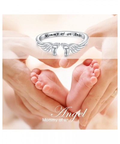 Miscarriage Gifts for Mothers 925 Sterling Silver Miscarriage Ring/Miscarriage Necklace Loss Mommy of an Angel Memorial Jewel...