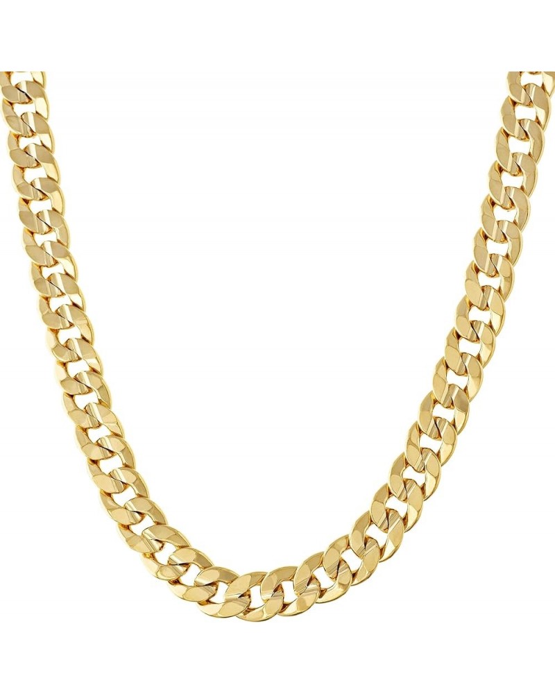 Cuban Link Chain Necklace 24k Gold Plated for Men and Women (6mm & 9.5mm) 20 inches 6mm Cuban Link Chain Gold $40.87 Necklaces