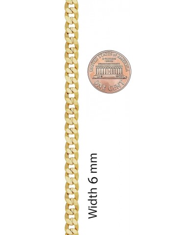 Cuban Link Chain Necklace 24k Gold Plated for Men and Women (6mm & 9.5mm) 20 inches 6mm Cuban Link Chain Gold $40.87 Necklaces