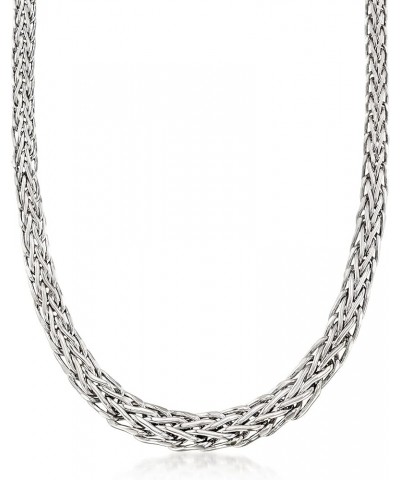 Sterling Silver Graduated Wheat-Link Necklace 18.0 Inches $63.36 Necklaces