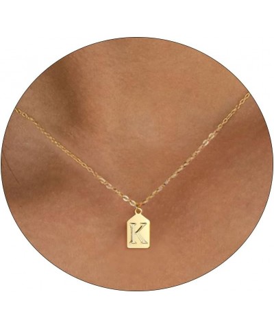 Dainty Gold Necklace for Women 14K Gold Plated Initial Necklaces for Women A-Z Letter Pendant Necklace Trendy Personalized Na...