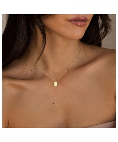 Dainty Gold Necklace for Women 14K Gold Plated Initial Necklaces for Women A-Z Letter Pendant Necklace Trendy Personalized Na...