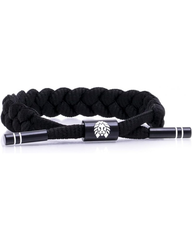 Original Onyx Hand Braided Men's Adjustable Bracelets for All Ages Level 9 | Black/White Medium/Large 6-7.5 Inches $10.15 Bra...