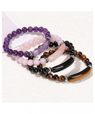 Pheromone Bracelet, Natural Stone Stretch Beaded Bracelet, Good Luck Energy Chakra Stone Bangle for Women and Men X $10.73 Br...