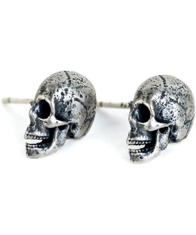 Women Men Punk Gothic 925 Sterling Silver Ear Stud Hypoallergenic Vintage Earrings Style III $16.95 Earrings