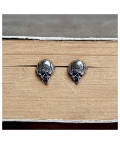 Women Men Punk Gothic 925 Sterling Silver Ear Stud Hypoallergenic Vintage Earrings Style III $16.95 Earrings