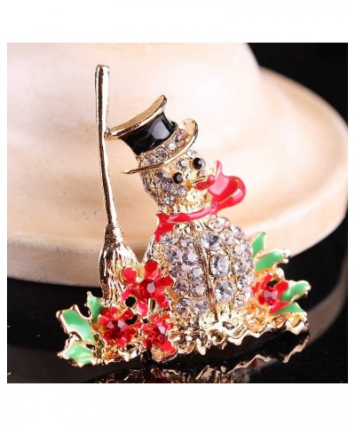 Christmas Brooch for Women Rhinestone Christmas Pin Santa Claus Snowflake Snowman Reindeer Brooch Xmas Jewelry Christmas Gift...