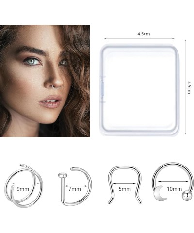 20-30 Pcs Septum Rings 16G Septum Jewelry Surgical Steel Septum Piercings Horseshoe Helix Daith Smiley Tragus Lip Rings Nose ...