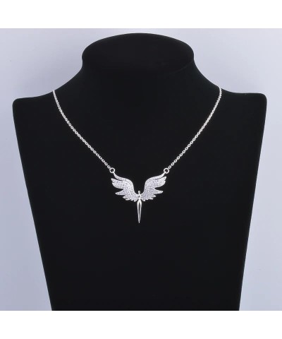 925 Sterling Silver Angle Wing Phoenix Eagle Bird Necklaces Pendants For Women Silver Chain Jewelry Present, jewelry nirvana,...