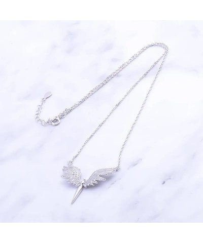 925 Sterling Silver Angle Wing Phoenix Eagle Bird Necklaces Pendants For Women Silver Chain Jewelry Present, jewelry nirvana,...