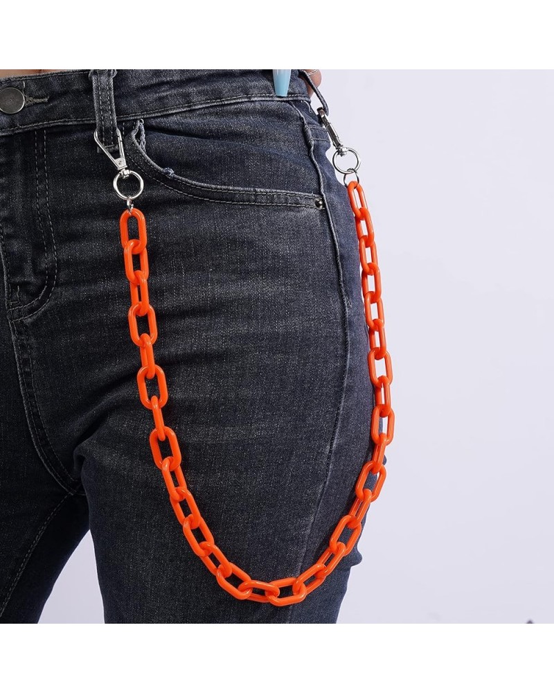 Cute Color Chunky Acrylic Pants Chain Jeans Chain Pocket Chain Punk Link Chain Hiphop Grunge Pant Accessories for Women Men E...