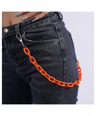 Cute Color Chunky Acrylic Pants Chain Jeans Chain Pocket Chain Punk Link Chain Hiphop Grunge Pant Accessories for Women Men E...