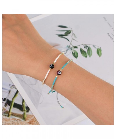 Boho-color Crystal Shell Beaded Friendship Bracelets Handmade Strand Bracelet Bangles Jewelry For Summer T0-A $10.25 Bracelets