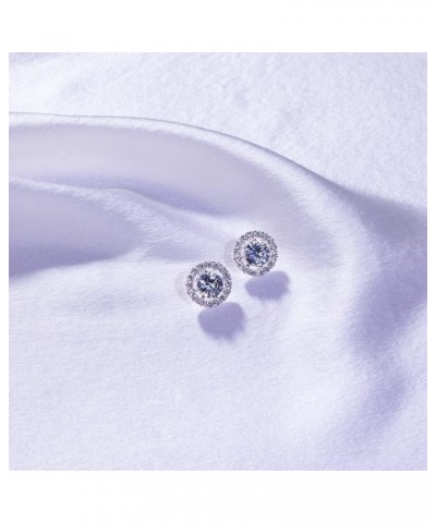 Earrings Holy Stud Earrings for Girls/Women, Sliver Gold Wedding Earrings for Bridesmaids Halo Shape|Silver $10.06 Earrings
