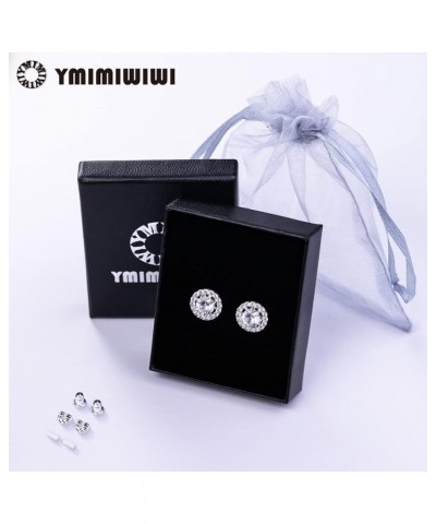 Earrings Holy Stud Earrings for Girls/Women, Sliver Gold Wedding Earrings for Bridesmaids Halo Shape|Silver $10.06 Earrings