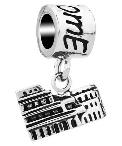 USA/Canada/Paris/Dubai/Florida Charm Bead for Bracelet & Necklace Rome Colosseum $7.94 Bracelets