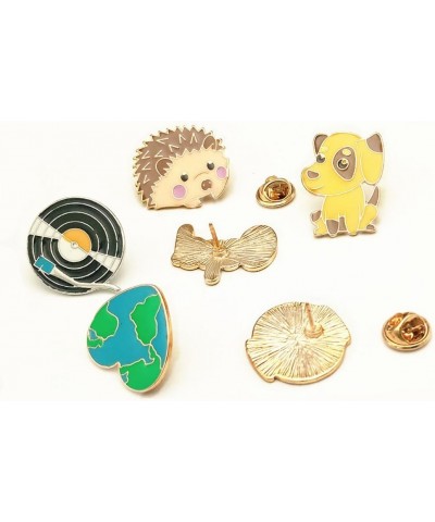 Hedgehog Brooch Fashion Cartoon Enamel Brooch Pins Set for Unisex Child Women's Clothing Decorate(Hedgehog Dog Goldfish Set) ...