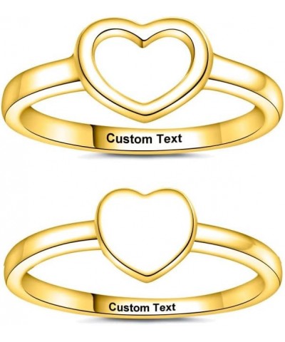 Promise Rings for Couples Matching Heart Rings Love Couple Set His and Her Ring Women Mens Women's Men Engagement Statement A...