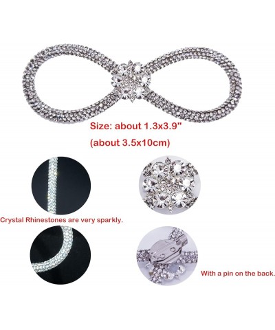 Glass Rhinestone Jewelry Bow Rhinestone Brooch Accessories DIY Wedding Dress Banquet Suit Jacket Shiny Rhinestone Jewelry One...