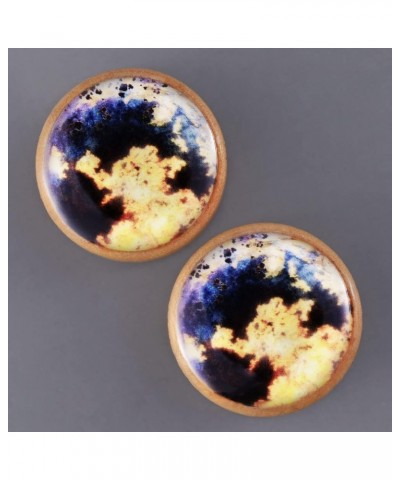 2 PCS Ear Gauges Resin Wood Stretching Ear Tunnels Plugs Expanders Body Piercing Jewelry 12mm(1/2'') PO-D3208 $7.41 Body Jewelry