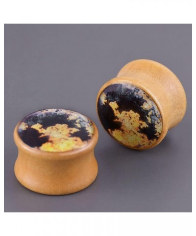 2 PCS Ear Gauges Resin Wood Stretching Ear Tunnels Plugs Expanders Body Piercing Jewelry 12mm(1/2'') PO-D3208 $7.41 Body Jewelry