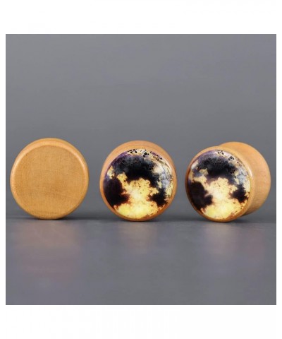 2 PCS Ear Gauges Resin Wood Stretching Ear Tunnels Plugs Expanders Body Piercing Jewelry 12mm(1/2'') PO-D3208 $7.41 Body Jewelry