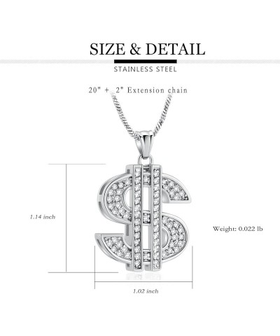 Cremation Jewelry for Ashes for Loved One Dollar Sign Money Bag Urn Necklaces with Crystal Memorial Gift for Women Men Custom...