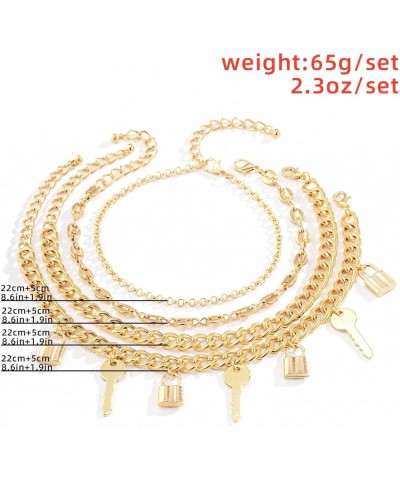 Wavy Tassel Gold Ankle Bracelets for Women Layered Rhinestone Anklet Dainty Cute Crystal Bracelet Sexy Beach Foot Chains Jewe...