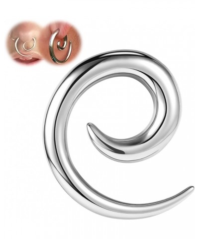 Stainless Steel Ear Weights Gauges, Spiral Earrings Expander Snail Twist Ear Plugs, Earring Stretching Tapers Ear Gauge 2/4/6...