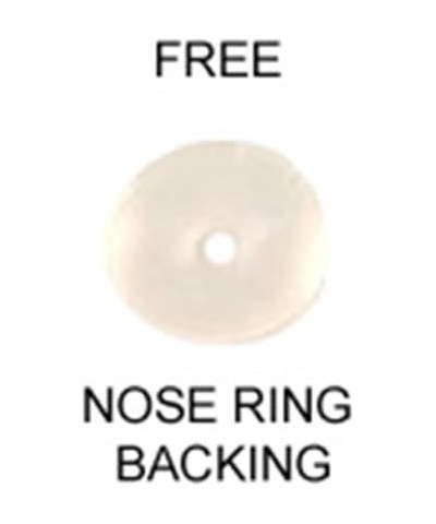 316L Surgical Steel Nose Ring Straight, Lbend, Screw, Bone Choose Your Color & Style 3mm Square Stone 22G Black-15mm Straight...