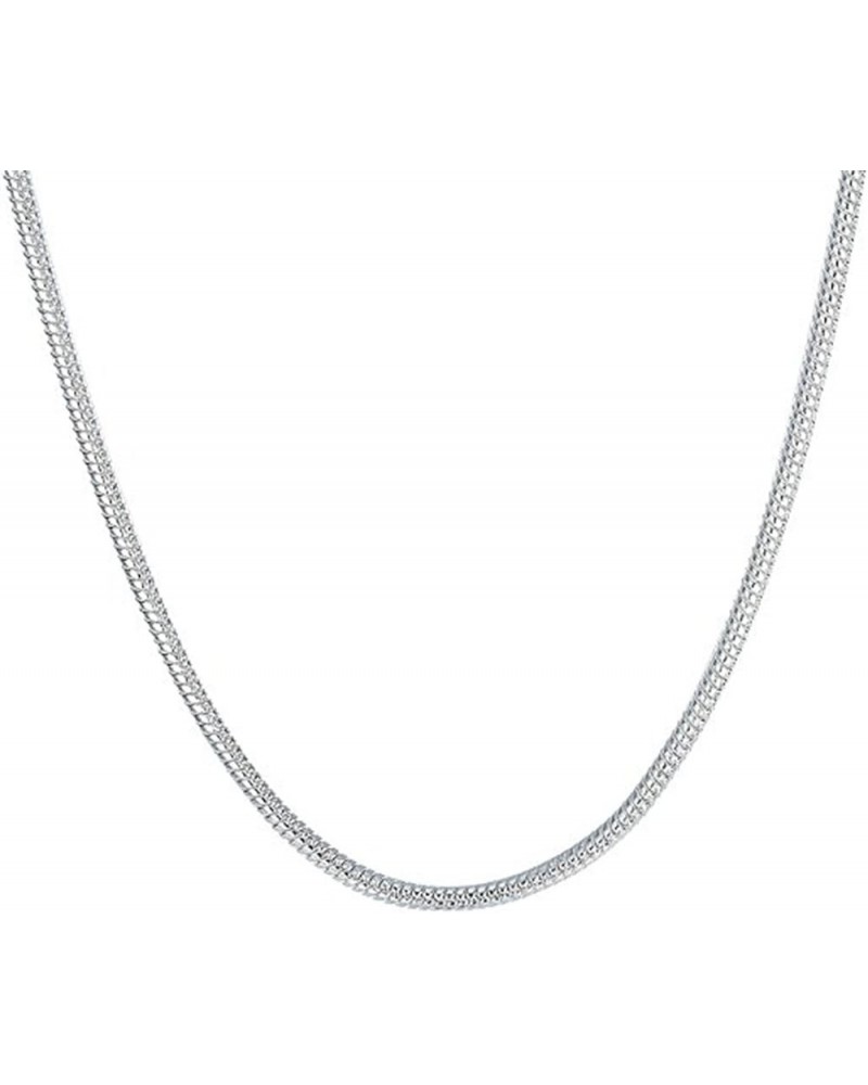 5 Pieces 925 Sterling Silver Plated 2mm Snake Chain Necklace Jewelry (20 Inch) 18 Inch $9.87 Necklaces