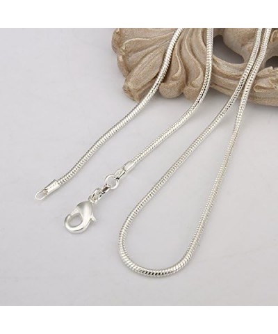 5 Pieces 925 Sterling Silver Plated 2mm Snake Chain Necklace Jewelry (20 Inch) 18 Inch $9.87 Necklaces