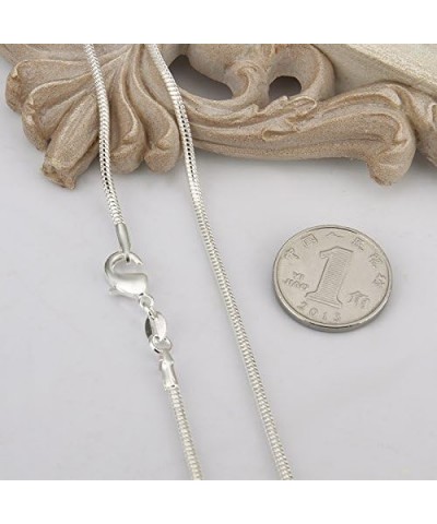 5 Pieces 925 Sterling Silver Plated 2mm Snake Chain Necklace Jewelry (20 Inch) 18 Inch $9.87 Necklaces