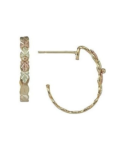 10k Black Hills Gold Semi Hoop Earrings $78.54 Earrings