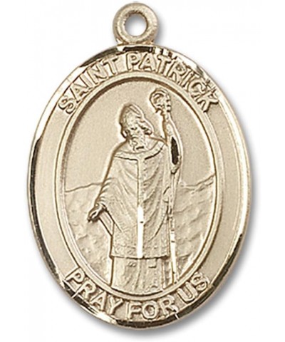 14 Karat Gold Catholic Patron Saint Medal Pendant, 1 Inch Saint Patrick $568.63 Necklaces