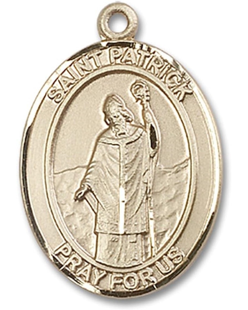 14 Karat Gold Catholic Patron Saint Medal Pendant, 1 Inch Saint Patrick $568.63 Necklaces