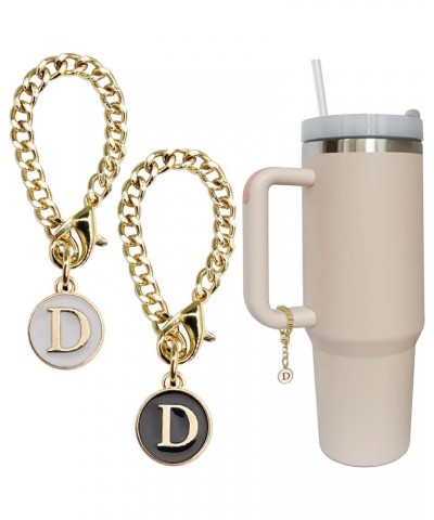 Letter Charm Accessories for Stanley Cup 2PCS Initial Name ID Personalized Handle Charm for Stanley Tumbler D $5.60 Bracelets