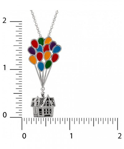 Pixar Up Adventure House Balloon Silver Plated Pendant Necklace, 18 $24.74 Necklaces