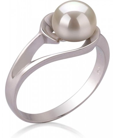 Clare White 6-7mm AAA Quality Freshwater 925 Sterling Silver Cultured Pearl Ring For Women $32.24 Rings