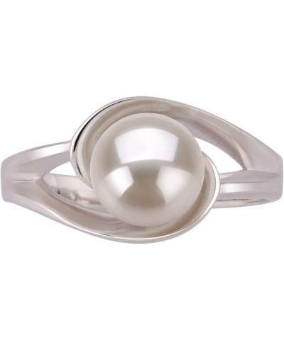 Clare White 6-7mm AAA Quality Freshwater 925 Sterling Silver Cultured Pearl Ring For Women $32.24 Rings