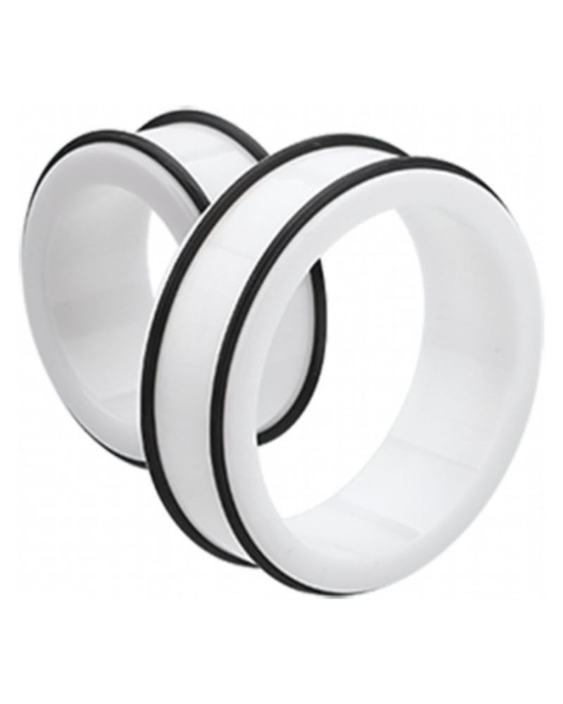 Supersize Basic Acrylic No Flare Ear Gauge Tunnel Plug 1-1/8" (29mm), White $17.81 Body Jewelry